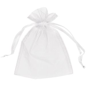 200pcs beyaz organza çantaları hediye torbası düğün iyiliği çantası 13cm x18 cm 5x7 inç 11 renk fildişi altın mavi 2193394