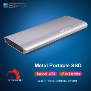 Drive Stmagic Harici Taşınabilir Katı Halen Sürücü Metal Sabit Drives USB 3.1 SPT35 Sabit Disk PSSD Dizüstü Destops MacBook PS için SSD