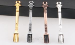 Metal Mini Kürek Kaşık Taşınabilir Vintage Mini Tütün Toz Kepçesi Sigara Tozları Kaşıklar Çoklu Kullanımlar Asma Kepçeleri BH786426585