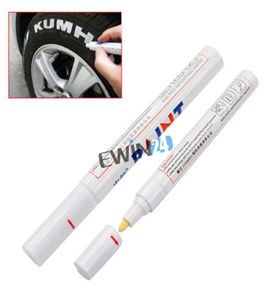 Araba bisikleti için lastik işaretleyici kalem hızlı kurutma mürekkep su geçirmez beyaz kalıcı işaretler motosiklet bisiklet tekerleği1681071