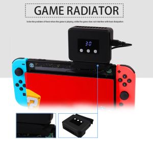 Acessórios Ventilador de resfriamento para NS Switch Turbo Pumping Base de radiador de bombeamento para Nintendo Switch Station Station LED Radiator de exibição