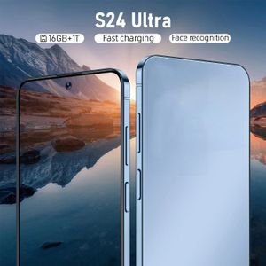 S24 Ultra S23 Akıllı Telefon S24 Ultra Android Octa Çekirdek 6.8inch 256GB 512GB 1 TB Punch-Shole Tam dokunmatik ekran yüzü Kilidi Açılmış 13MP Kamera GPS HD Ekran İngilizce Telefon