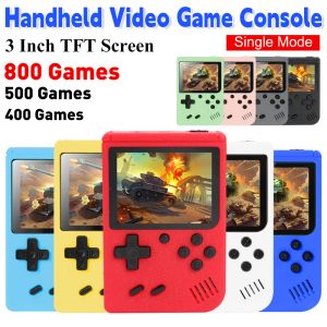 Jogadores retro portátil mini console de videogame portátil portátil 3 polegadas TFT Screen LCD Kids Color Game Player 1020mAh Construindo 400/500/800 jogos