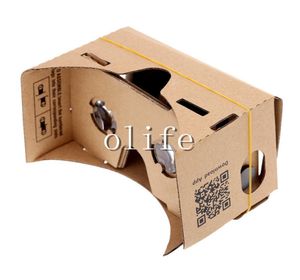 Yeni DIY Google Cardboard VR Telefon Sanal Gerçeklik 3D İPhone 6 6S için Gözlük Gözlükleri Plus Samsung S6 Edge S5 Nexus 6 Android2198160