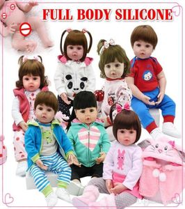 Продажа полного тела силиконовой водонепроницаемой бан в ванне Reborn Reborn Baby Dolls Bebe Coll Reborn Lifelike Soft Toys Toys Kid6177387