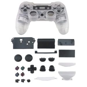 Kılıfların Değiştirilmesi Tam Set Şeffaf PS4 Konut Kontrolör Kabuk Kılıfı Kapak Düğmeleri Playstation 4 için 4 JDM 010 DIY Onarım Parçaları