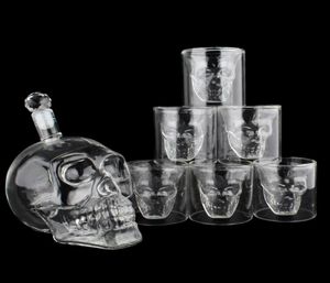 Crystal Skull Head S tazza set da 700 ml di vino whisky bottiglia di bicchiere da 75 ml di bicchiere da casa a casa vodka bere tazze4982127