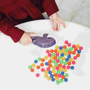 Сумки для хранения 100 шт. Мраморные вероятности подсчет шариков детские игрушки детей сортировщики пластик