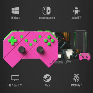 GamePads PB Tails Wireless Bluetooth GamePad для NS Switch Smart TV PC Stream Raspberry Pi Game Controller Joystick с двойной вибрацией