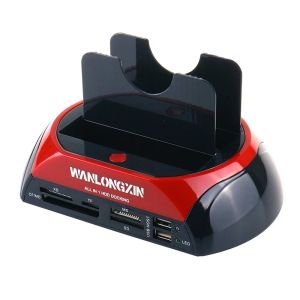 İstasyonlar IDE SATA İKİTİ 1 HD Dock Docking İstasyonu Sabit Disk Sürücü HDD 2.5 3.5 Okuyucu USB 2.0 AB Harici Kutu Muhafaza Kılıfı