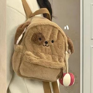 Peluş çanta köpek çanta omuz çantaları para çantası komik kolay hasar görmez çantalı crossbody çanta çocuk kız arkadaş doğum günü hediyesi