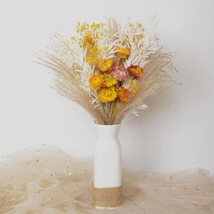 Декоративные цветы красивые сушеные пампас трава декор сухой роганец овся
