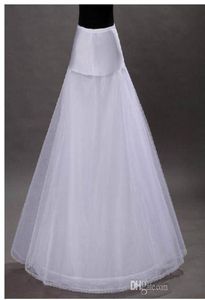 En Ucuz Aline Beyaz Düğün Petticoats Boyut Gelin Slip Slibaltt Crinoline Beyaz Gelinlik için1570170