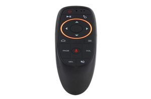 G10G10S Voice Controle remoto Air Mouse com USB 24GHz Sem fio 6 Eixo Giroscópio Microfone IR Controles remotos para Android TV Box1924773