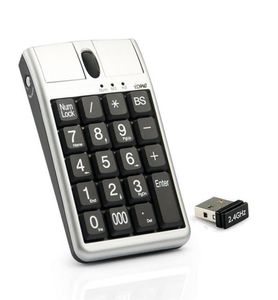 Original 2 em ione scorpius n4 mouse óptico USB Keypadwired 19 teclado numérico com rato e roda de rolagem para entrada de dados rápida19060342