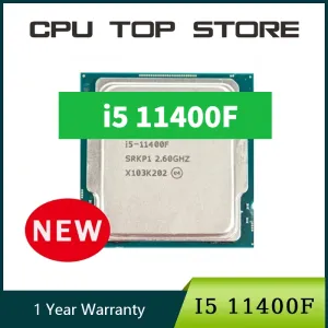CPUS Yeni Çekirdek I5 11400F 2.6GHz Sixcore Oniki CPU İşlemci L3 = 12m 65W LGA 1200 Fan Yok H510 Anakart