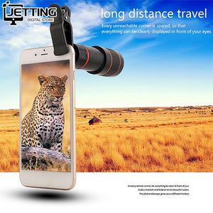 Telefon Kamera Zoom Lens Ayarlanabilir Cep Telefonu Makro Lens Geniş Açılı Balık Göz Lens Akıllı Telefonlar HD Klipli Harici Teleskop