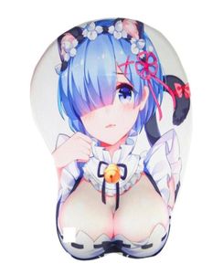 Fffas karikatür 3d göğüs fare ped silikon bilek dinlenme Japonya Kore anime fare -mousepad sandık dirençli muismat tapis de souris seks dekor y03955602