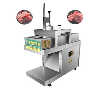 Paslanmaz çelik et kesme makinesi otomatik sığır eti koyun eti rulolar dilimleyici makinesi çok işlevli elektrik et dilimleyicisi