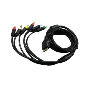 Кабели RGBS Audio Video Cable для PS2 для игровой консоли PS3 BNC -разъема доступен 1,8 м. Не компонентный кабель