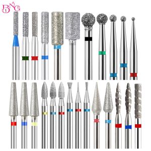 Биты Bng Nail Drill Nails Milling Cutter Carbide Cuticle Clean вращающийся электрический маникюр педикюр круглый верхний кот