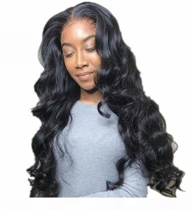 Lacefront Human Hair 360 парики для чернокожих женщин, разбитая дешевая бразильская волна тела 360 Фронтальный кружев