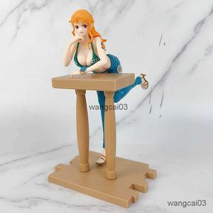 Eylem Oyuncak Figürleri 17cm Anime Tek Parça Nami Figür Yalan Poz Kabini Model Bar Karşı Oyuncak Hediye Koleksiyonu Kotu Giydirme Aksiyon Şekil PVC