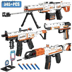 Gun Toys военные AK47 Винтовка Barrett Sniper Gun Desert Eagle Pistol MP5 строительный блок технологии строительный блок детской игрушки YQ240413