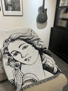 Одеяла ретро древнегреческие женщины, нарисовать нить одеяло, бросить гобелен диван