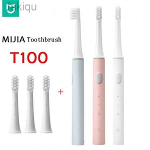 Diş Fırçası Dahlalı Mijia Sonic Elektrikli Diş Fırçası T100 Yetişkin Ultrasonik Otomatik Diş Fırçası USB Şarj Edilebilir Su Geçirmez Diş Fırçası Başlığı 240413