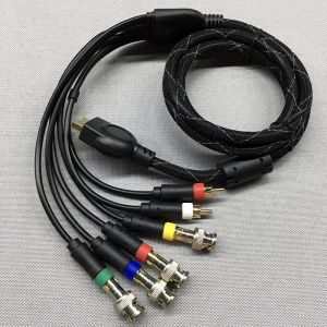 Кабели Высококачественный RGB+Sync Audio Video Cable для PS1 для PS2 для PS3 Game Console Console BNC -разъем доступен 1,8 м. Не компонентный кабель