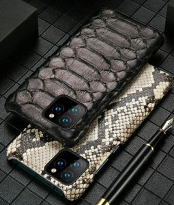 Подлинный кожа Python iPhone для iPhone 14 Pro Max 13 12 11 XS XR Snake Belly Skin Armor Cover4403724