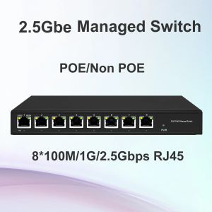 Переключатели Web Managed 8 Ports 2,5 ГБ Switch Switch 802.3bt Multi Gigabit LAN 2500 Мбит / с Wi -Fi6 соединение
