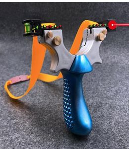 Lazer Amaçlı Slings Archery Slingbow Avcılığı Catapult Düz Kauçuk Bant Yay Seviye Ölçer Görüş Sling S Gelenek