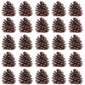 Dekoratif Çiçekler Toymytoy 50pcs 6-8cm Noel Doğal Çam Konileri Pinecone Dekor Xmas Tree Dekorasyon El Sanatları Ev Mutfak Kış