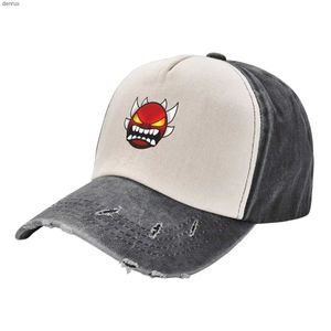 Ball Caps Angry Geometry Dash Baseball Cap Man Luxury New Hat Hears Hat Hat Hats Womensl240413