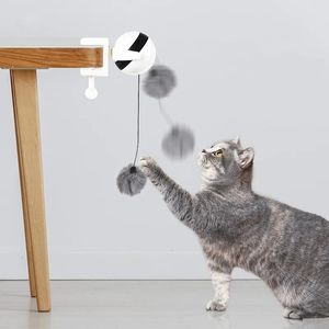Электронное движение кошка игрушка йойо подъемное мяч Электрический трепетание интерактивное кошачьи игрушки вращающаяся интерактивная головоломка Pet Toy 240411