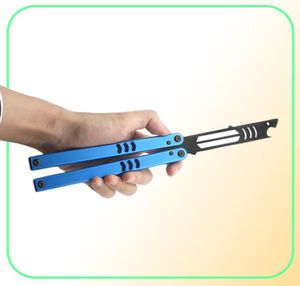 Balisong Mako v4, открывалка для бутылок, тренировочный нож, складной нож, без края авиационной алюминий T66063 Ручка 440 Blades Men5470708