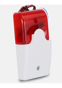 103 Внутренняя проводная сигнализация Siren Srobe Flash Light со звуком, мигающая сирена с красным светом для проводной зоны Home Security System5427128