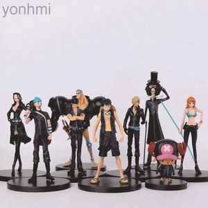 Аниме манга 5Styles One Piece Anime Film Gold Golden Monkey D Luffy Tony Chopper Brook Sanji Nami Zoro PVC фигуры детская игрушка подарок 240413