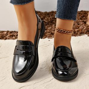 Sıradan ayakkabılar Japon öğrenci girly kız lolita üniforma kadın loafer düşük topuklu 34-45