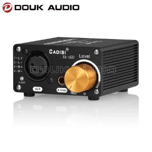 Усилитель Douk Audio Mini Полностью сбалансированный усилитель наушников Стерео аудиоушеновый усилитель для гарнитур XLR / 4,4 мм с регулятором громкости