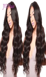 Кружевое переднее парик натуральный цвет свободный волна бразильская малазийская девственная человеческая волоса Полное кружевное парик необработанный дешево для продажи 71034755544760