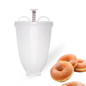 Donut Flom Easy Fast -Portable Maker Maker Руководство для вафельного дозатора Donut Machine Arabic Пластиковые легкие кухонные инструменты