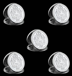 5pcs scottsdale nane omnia paratus zanaat 1 troy oz gümüş kaplama para koleksiyonu sert akrilik kapsül 9559267