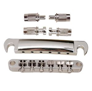 1 SET Guitar Saddle Bridge Hainpeece Silver for Gibson Lpepi Entreck Guitar Parts Bridge9364432