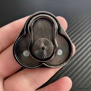 Dekompresyon Oyuncak Üçgen Yetişkinler İçin Manyetik Fidget Kaydırıcı EDC Metal Fidget Oyuncak El Spinner Otizm Duyusal Oyuncak Anksiyete Stres Rahatlaması Bir