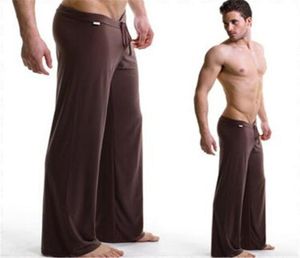 Mens Low Rise Swardpants Sport Pijama Men039s Pantolon Yoga Sweetwear Pantolon Salonu Buz İpek Erkekler Pijamalar Seksi Uzun Giyim MAN9173957