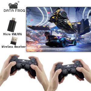 Gamepads Data Frog Gaming Controller Wireless/USB для ПК джойстик OTG Gamepad для Android Mobile Phone 2.4g Двойной контроллер