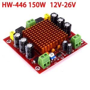 Усилители 1PCS HW446 150W Mono Channel Digital Power Audio Amplifier с предварительным усилителем TPA3116DA Class D DC1226V Усилитель сабвуфера